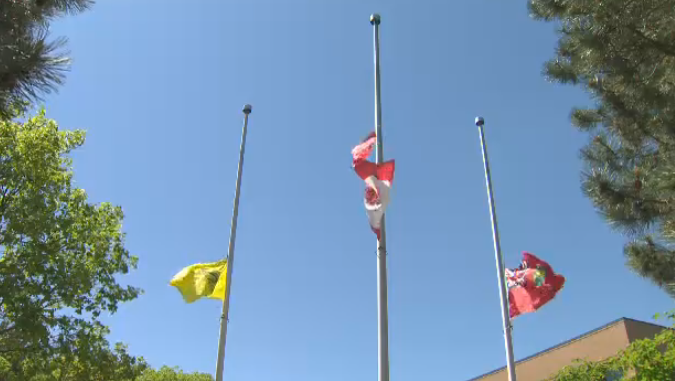 Memorial For 215 Indigenous Children Found Buried At Former Residential School Appears In Stoney Creek Opera News