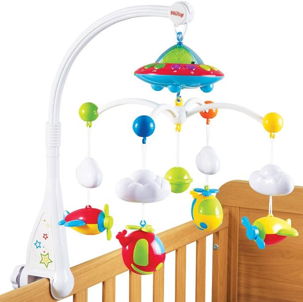 colourful cot mobile