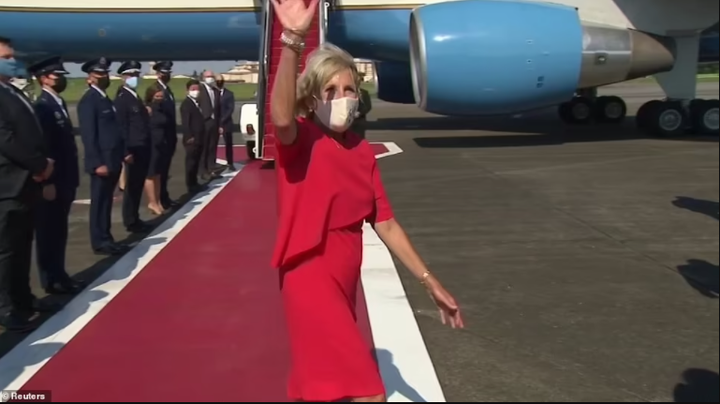 US first lady, Jill Biden touches down in Japan for the Tokyo Olympics (photos)