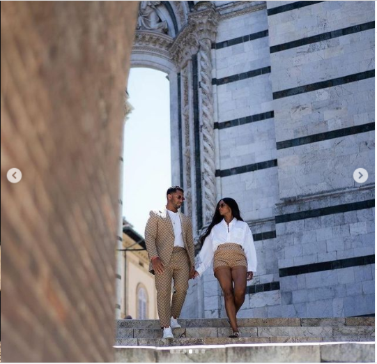 Ciara and Russell Wilson rock stylish Gucci ensembles on a romantic summer holiday in Italy (photos)