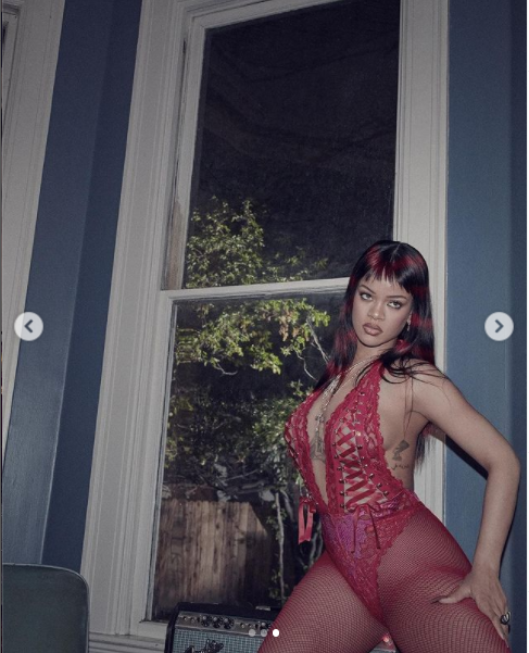  Rihanna poses in sexy lingerie in new racy photos
