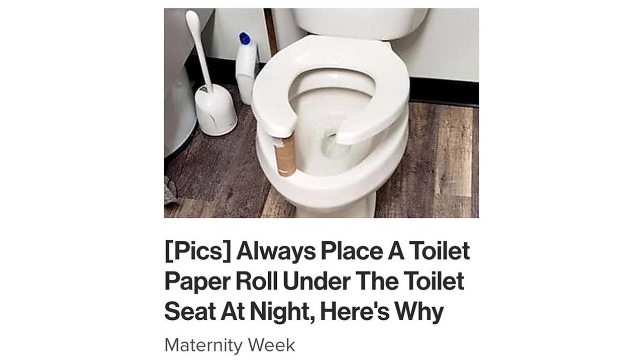 Should an Empty Toilet Paper Roll Be Placed Under the Toilet Seat at Night?