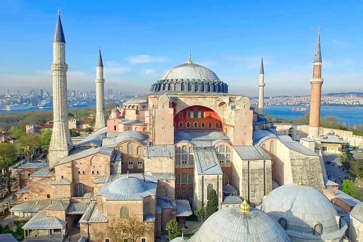 Museum Hagia Sophia di Istanbul, Turki.