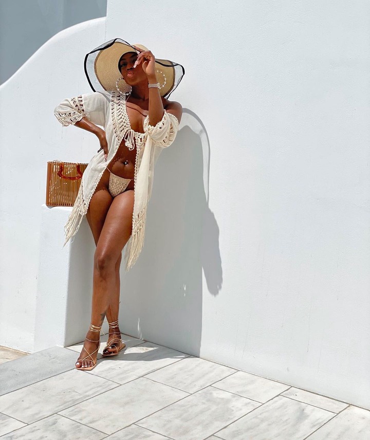 Actress Dorcas Fapson flaunts her body in series of sultry photos as she vacations in Mykonos