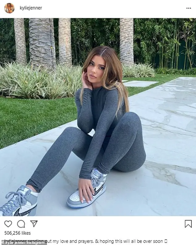 Sending out hope: Kylie Jenner took to Instagram on Thursday to send a comforting message as she hits a staggering 170M followers