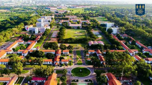 Aerial view of University of Ghana