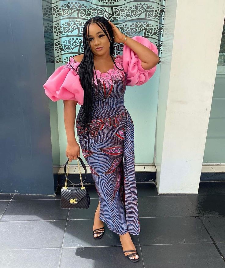 ankara with chiffon styles