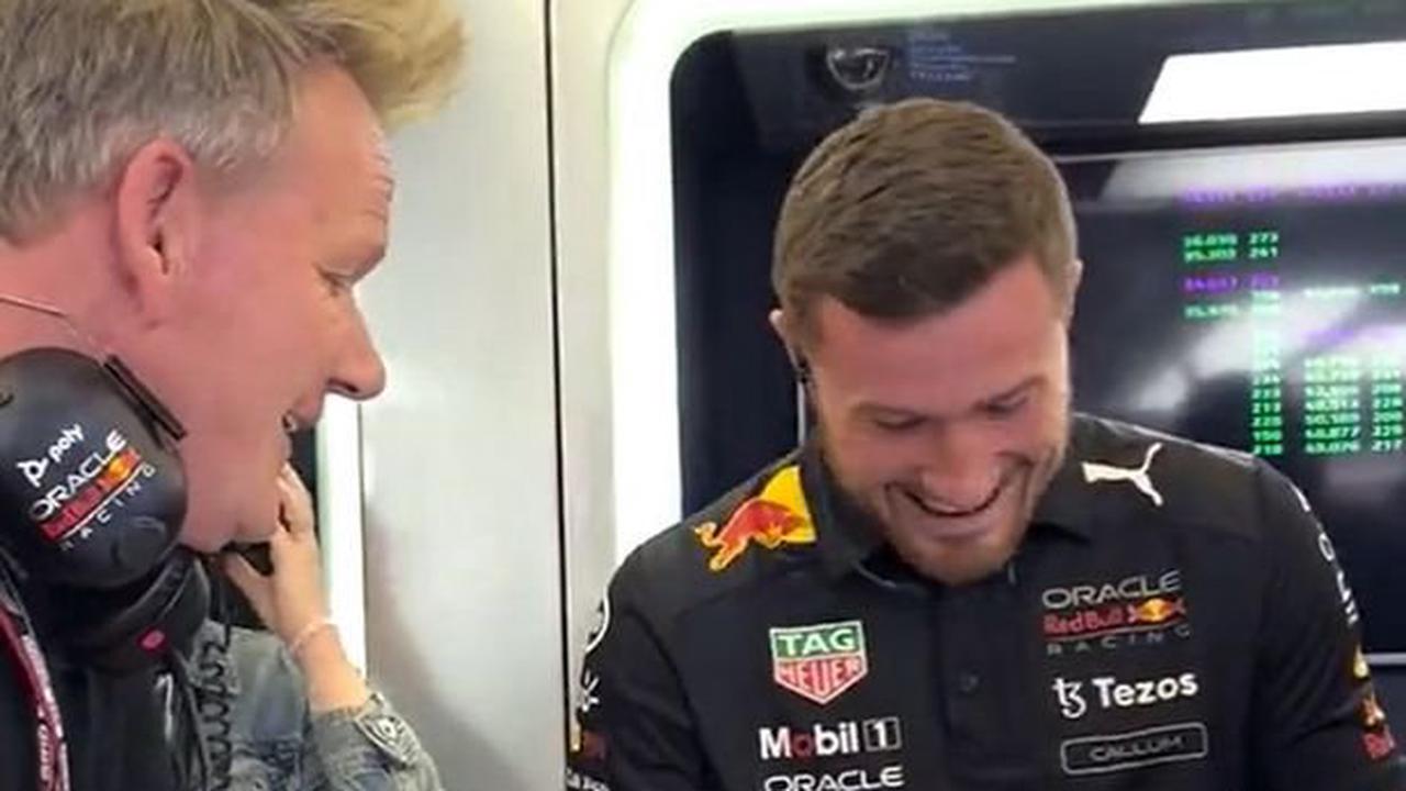 Gordon Ramsay tears into Red Bull mechanic over pre-race snack - 'What the f**k is that?'