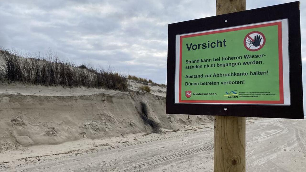 Sturmflut an der Nordsee erwartet: Warnungen vor Dünenabbruch!