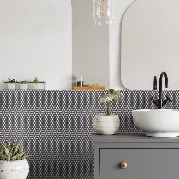 These Gray Bathroom Backsplash Ideas Pair Well With Pretty Much