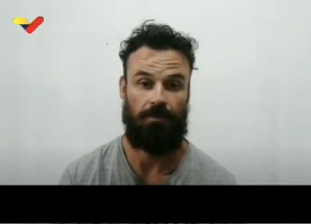 Airan Berry, 41, was shown in a video clip Thursday under duress while being interrogated by Venezuelan officials about his role in a botched attempt to overthrown President Maduro