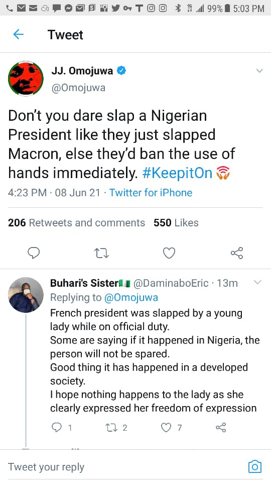If you try it with Buhari, you