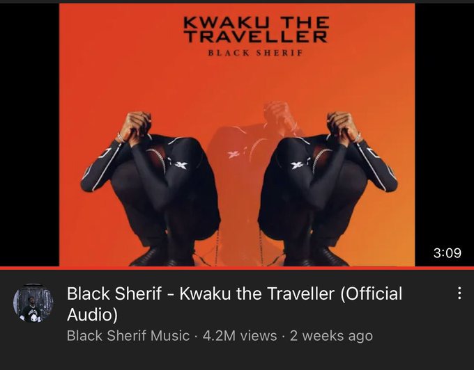 Black Sherif sets new record with Kweku The Traveller as it top charts on two different billboards