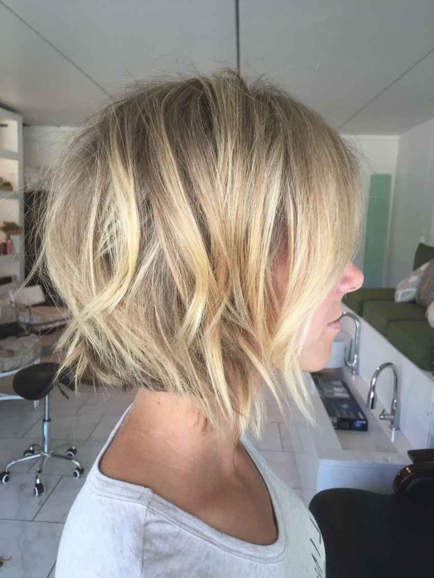 golden blonde bob