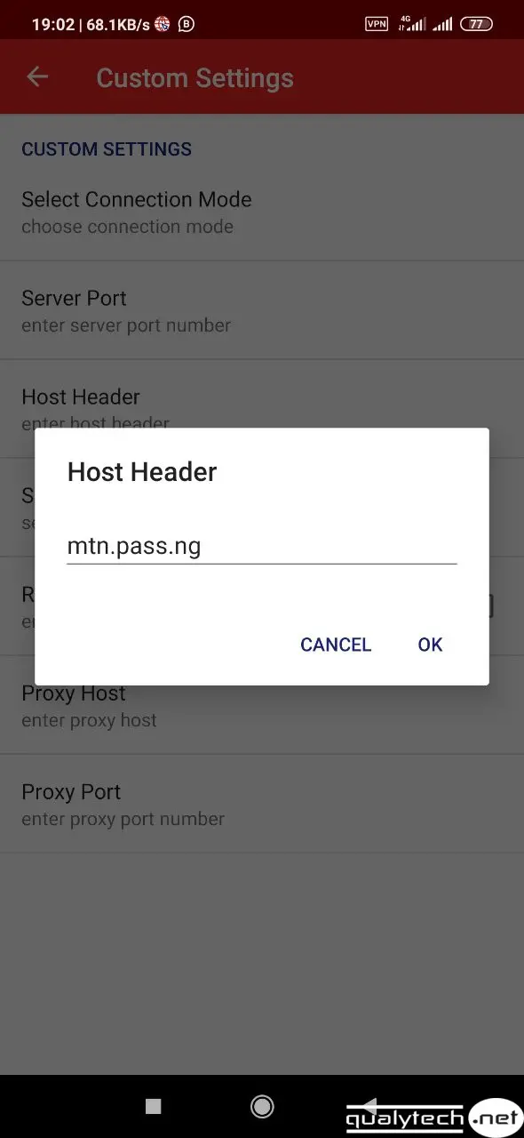 MTN mPulse 700MB cheat via Stark VPN Reloaded