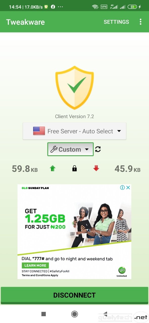 MTN mPulse cheat settings to power all apps on Tweakware VPN