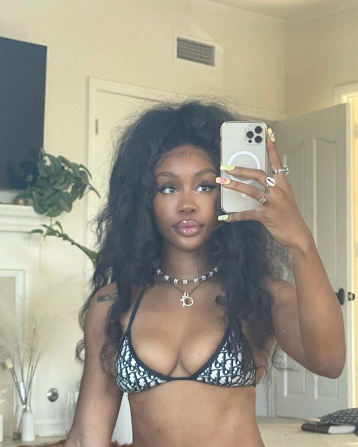 Singer, SZA showcases her banging bikini body as she poses for?mirror selfies