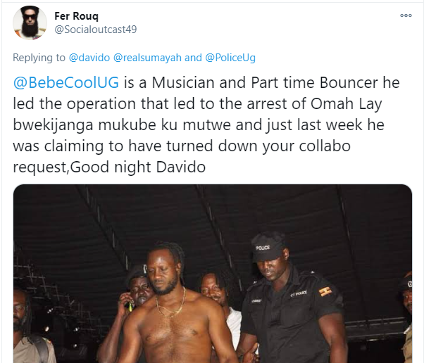Top Ugandan singer, Bebe Cool accused of playing a role in the arrest of Omah Lay and Tems 