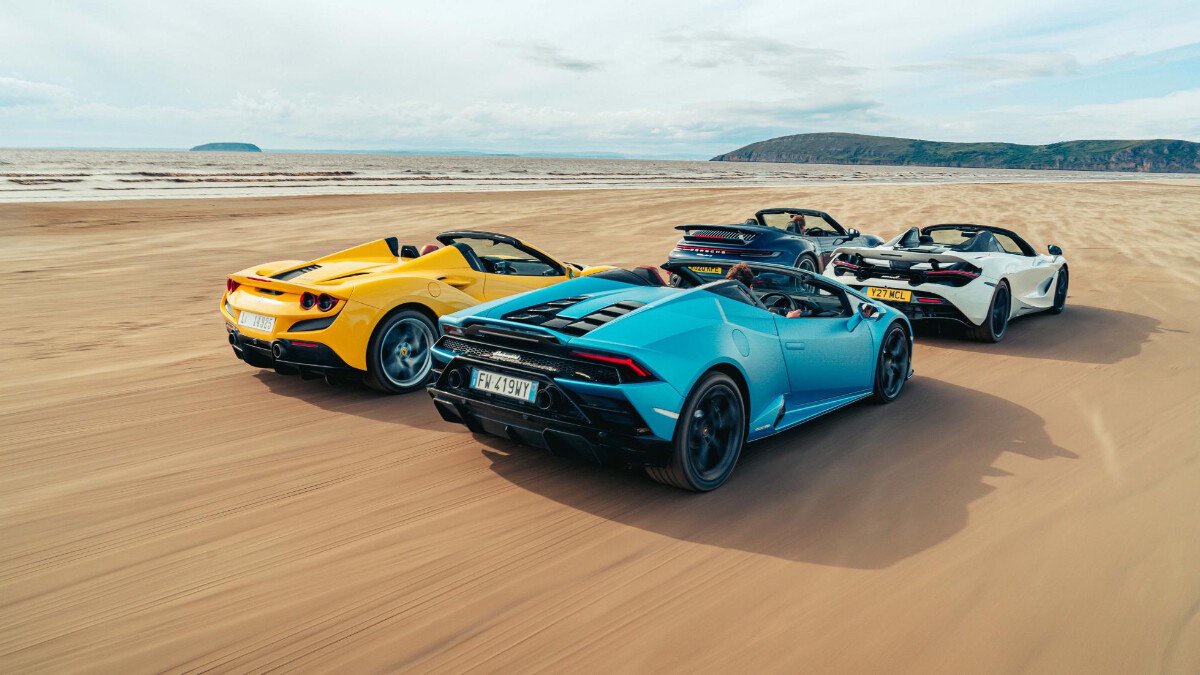 Super Cars Top Down Showdown Ferrari F8 Vs Lambo Huracan Vs Mclaren 720s Vs Porsche 911 Turbo Opera News