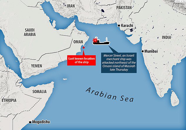 Israeli-operated oil tanker Mercer Street has been attacked off coast of  Oman - Opera News