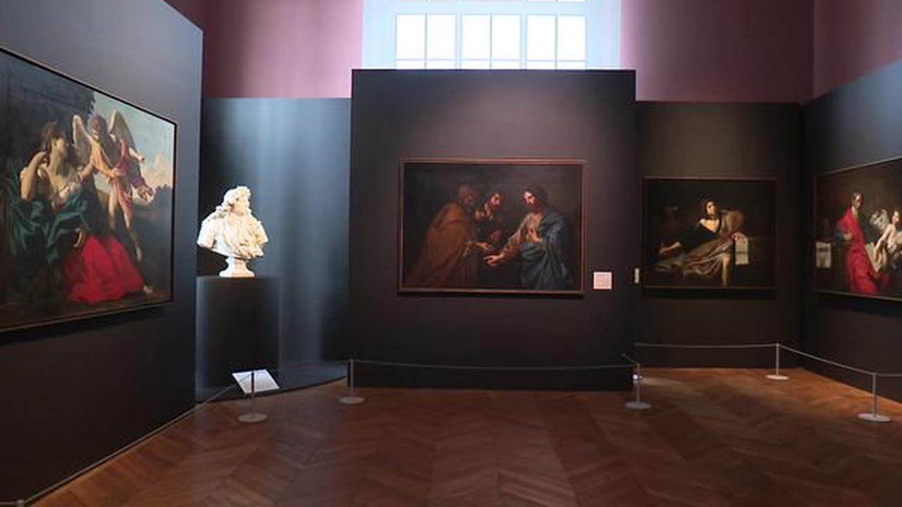 Six tableaux de la chambre du roi du château de Versailles exceptionnellement exposés au musée de Picardie