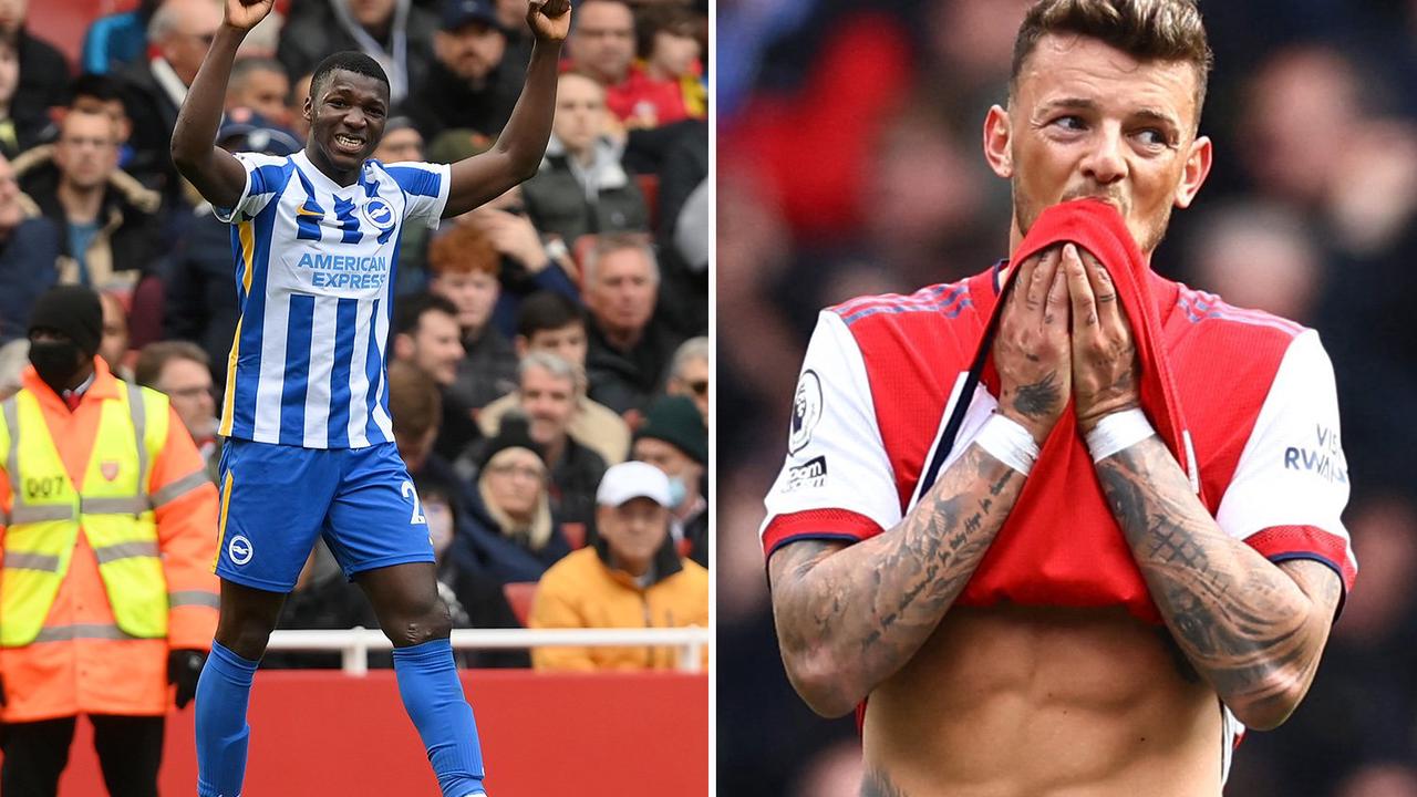 Arsenal 1 Brighton 2: Gunners blow top-four race wide open after Seagulls end seven-game winless run in style