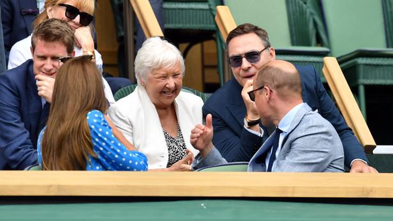 Kate and William meet David Walliams' thrilled mum at Wimbledon as they sit in royal box