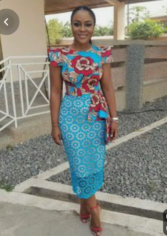 Check out these ankara mixed styles