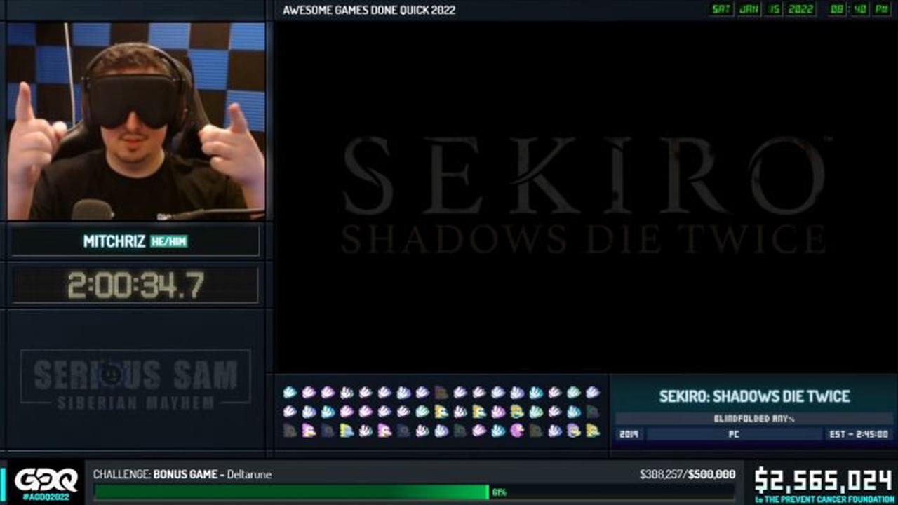 Sekiro Shadows Die Twice: Unglaublicher Speedrun mit verbundenen Augen