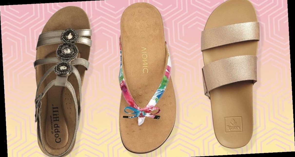 dressy flip flops with arch support