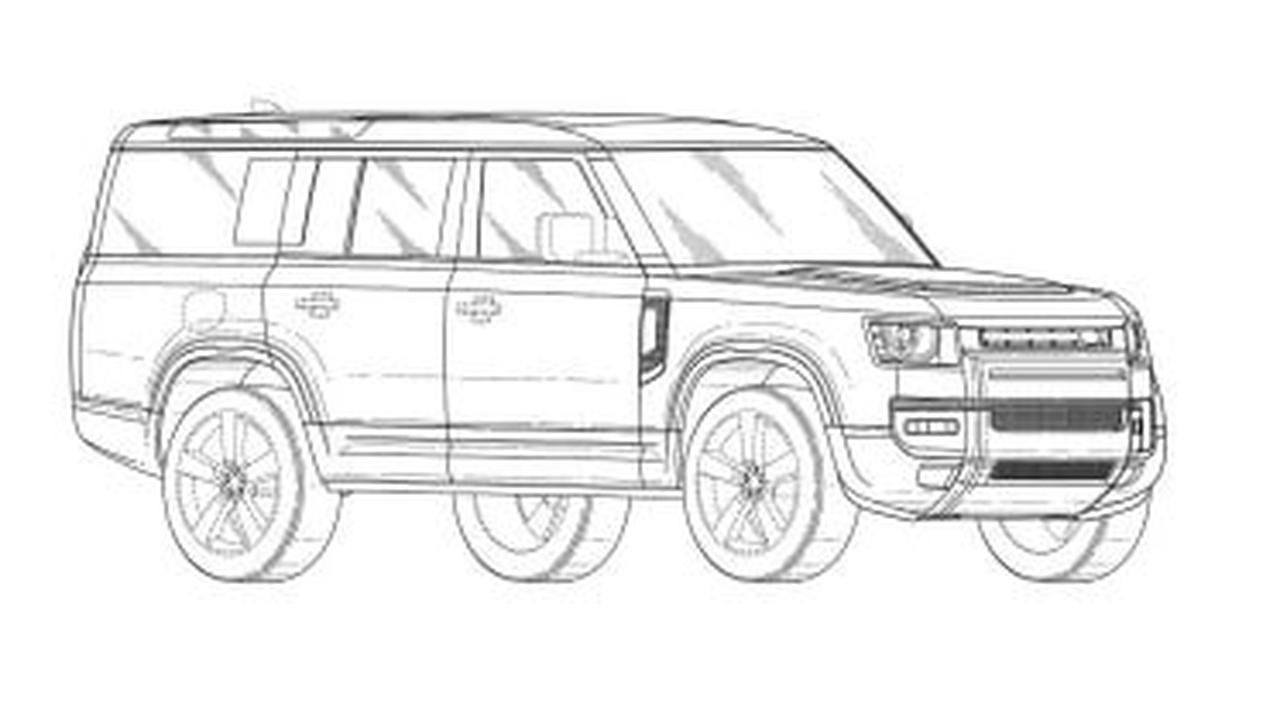 New 2022 Land Rover Defender 130 revealed in patent images