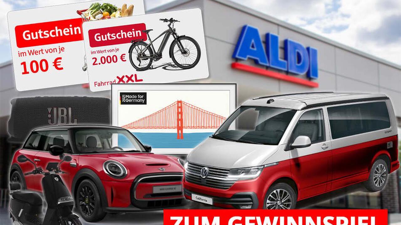 Wer jetzt bei ALDI einkauft, kann einen VW-Bus gewinnen