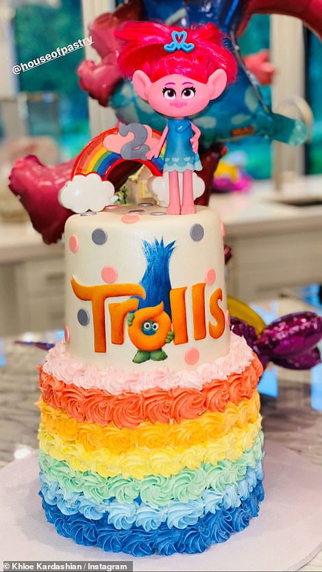 Amazing: Khloe gave a shoutout to the Los Angeles based cake makers House Of Pastry