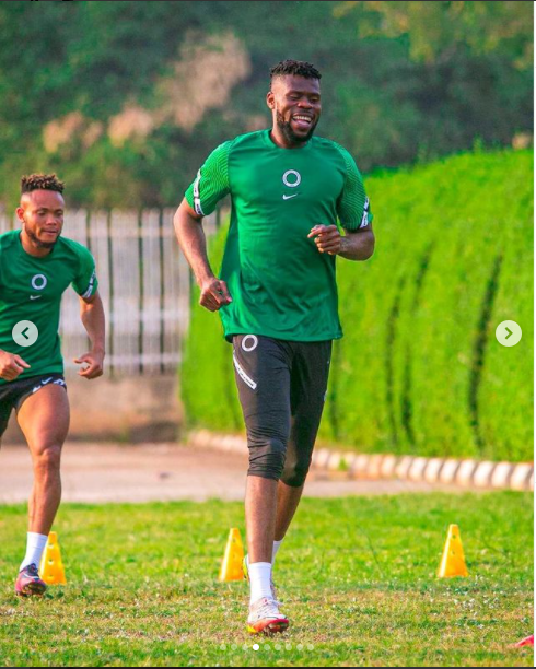 Photos from Super Eagles second training session ahead of AFCON.