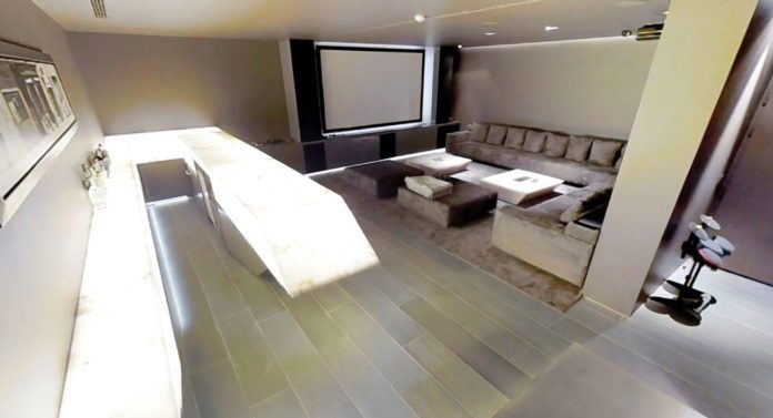  A cinema room big enough for the whole family to relax in