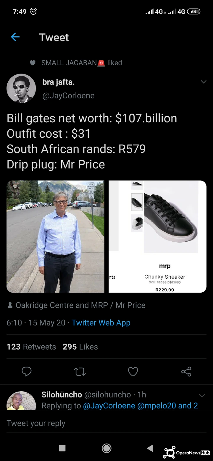 See Picture of Bill Gates in An Outfit Worth $31 That Got People Talking on  Twitter [Screenshots] – OPPHICIAL BLOGGERS