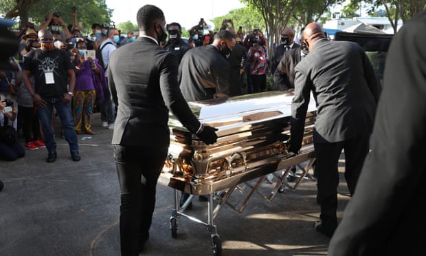 george floyd gold casket