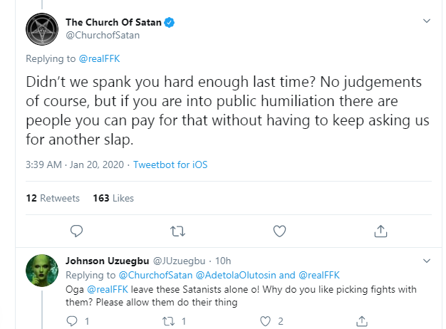 Femi Fani-Kayode and Church of Satan in Twitter showdown over pregnant woman and children killed by Christian sect lindaikejisblog 5