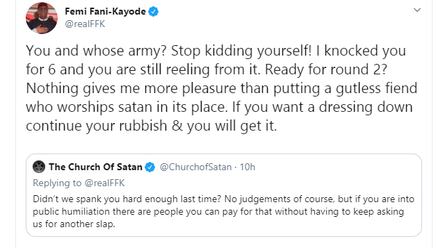 Femi Fani-Kayode and Church of Satan in Twitter showdown over pregnant woman and children killed by Christian sect lindaikejisblog 6