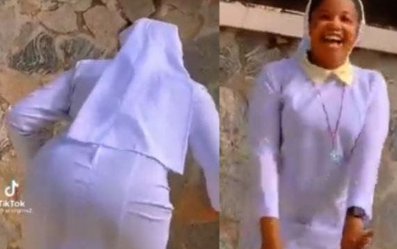 Catholic Reverend Sister shows off amazing dancing skills (Video)