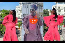 Watch: Hajia Bintu shoots skit with Mr. Macaroni, 'scams' him of N15m in Lagos (Video)