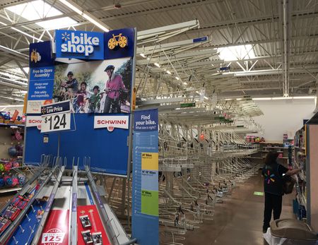 bike rack walmart in store