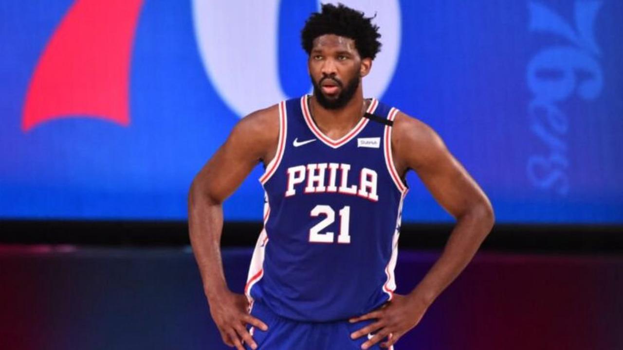 76ers Joel Embiid Dx Chop Celebration Inspired By Triple H Shawn Michaels In Wwf Opera News