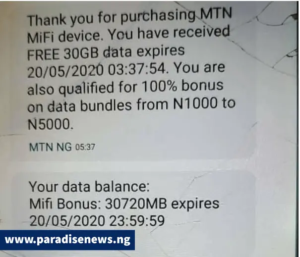 How to get 300GB FREE data on MTN Network 1