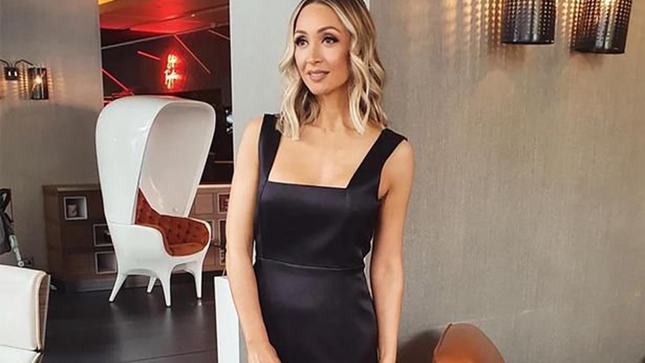 Lucy-Jo Hudson's glam snaps -plunging jumpsuit, sheer shorts and never-ending legs