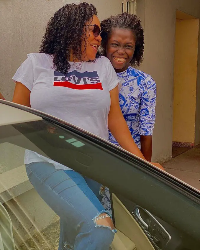 Toyin Abraham and step daughter, Temitope Ajeyemi