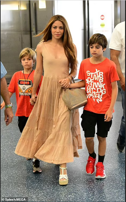 Singer Shakira steps out with her sons in Miami following tax fraud charges (photos)