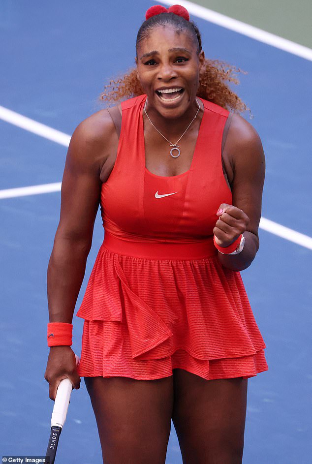 Serena Williams is cheered on by husband Alexis Ohanian and daughter Olympia at US Open, as she defeats Sloane Stephens (photos)