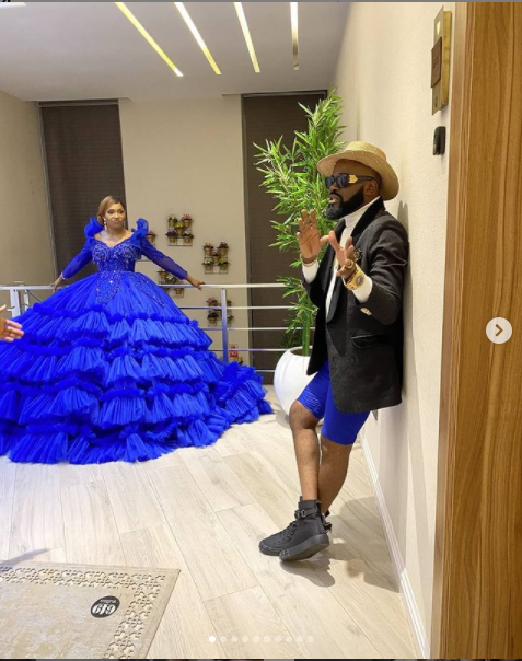 Nigerian actor, Chief Imo and his wife celebrate 10th wedding anniversary with lovely photos