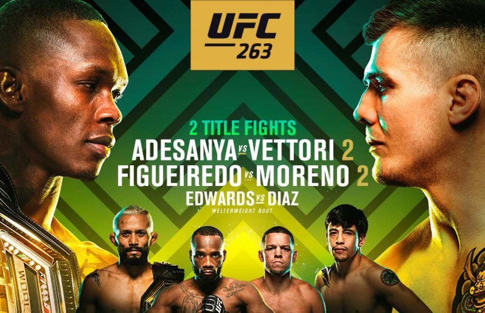 Ufc 263 Adesanya Vs Vettori How To Watch Uk Start Time Live Stream Full Undercard Opera News